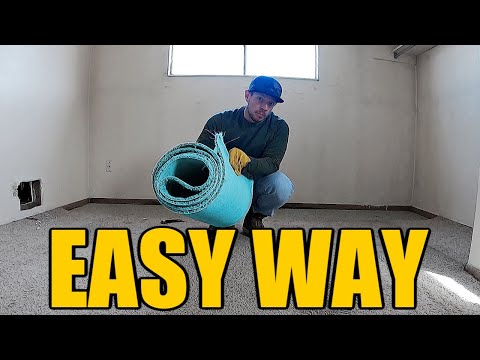 Removing Carpet The EASY WAY