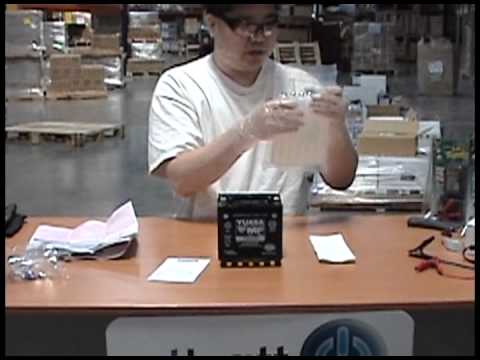 How to Fill and Charge Yuasa YTX14-BS Motorcycle Battery
