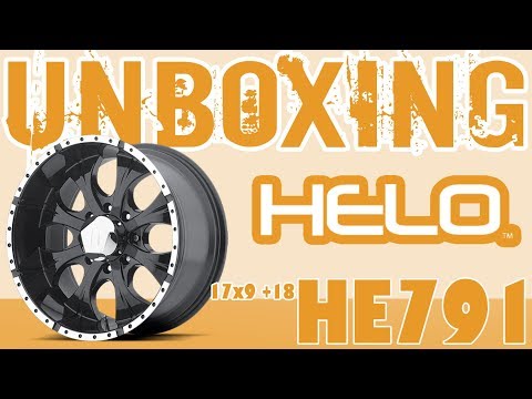 Helo 791 17x9 +18mm Wheel Rim Unboxing