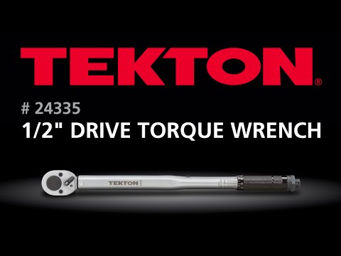How to use the TEKTON 24335 1/2 in. Drive Click Torque Wrench