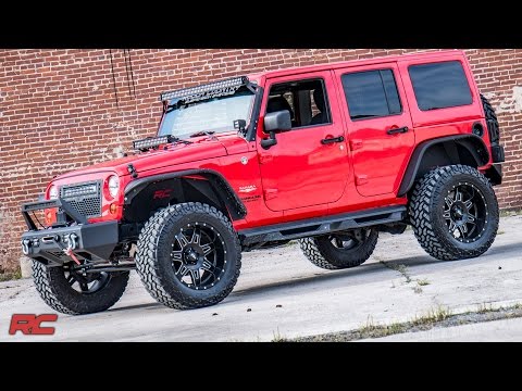 Installing 2007-2017 Jeep Wrangler Unlimited JKU 3.5-inch Suspension Lift Kit by Rough Country