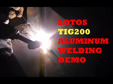 LOTOS TIG200 TIG/Stick Welder Aluminum Welding Demonstration