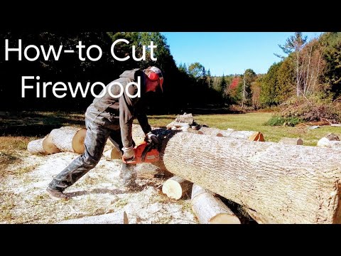 Husqvarna 450 Chainsaw Review - How to Cut Firewood