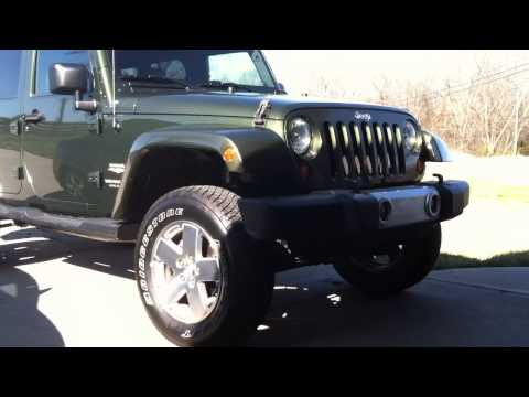 Jeep Wrangler Unlimited After Rough Country 2.5 Inch Lift Kit With RC Performance 2.2 Shocks
