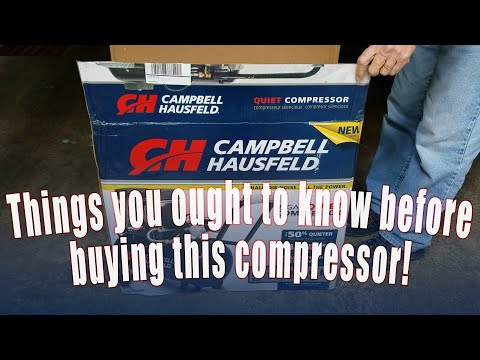 CAMPBELL HAUSFELD AIR COMPRESSOR UNBOX &amp; 1 YR REVIEW