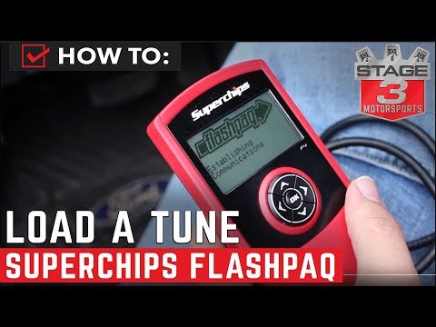How to Load Tune on SuperChips Flashpaq Handheld Tuner